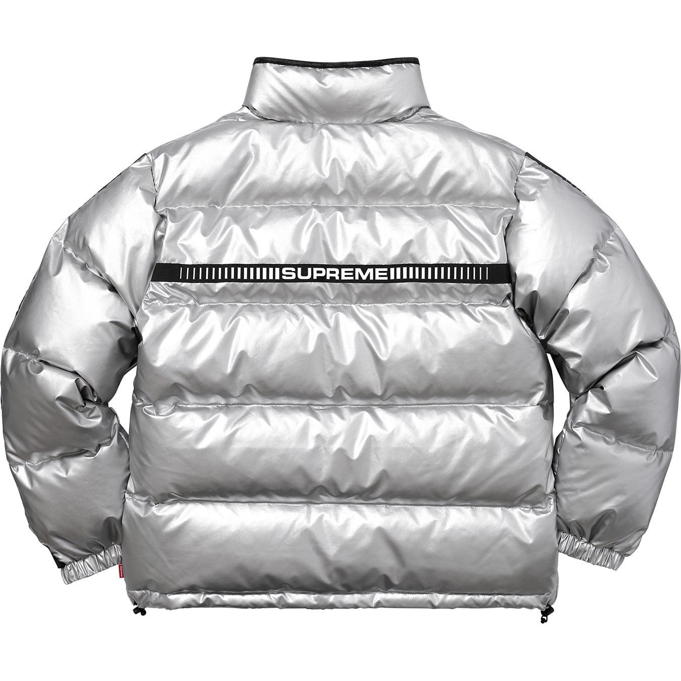 Reflective Sleeve Logo Puffy Jacket view 6